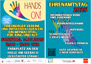 Ehrensamtstag 2025 @ Parkplatz an der Halle am Seebach (Ockstädter Straße)