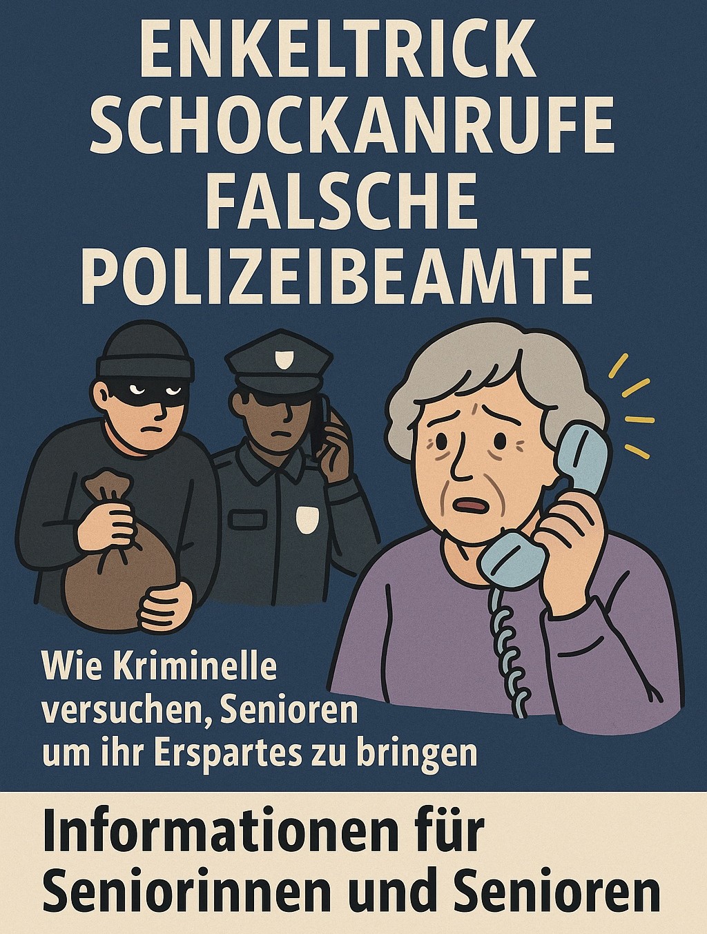 Mehr über den Artikel erfahren Wir laden ein am 25.10.2025: Enkeltrick, Schockanrufe, falsche Polizeibeamte